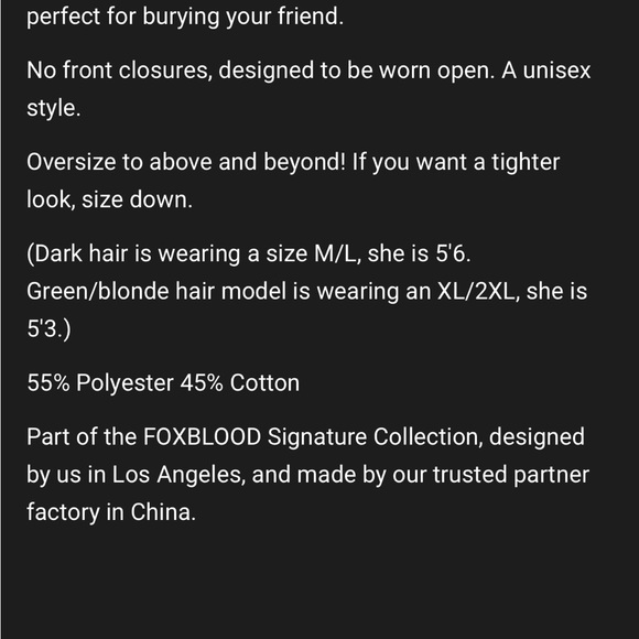 BURY A FRIEND HOODED DUSTER witchy goth Foxblood BLACK - Picture 9 of 10